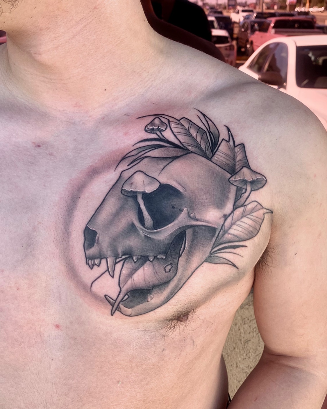 Tattoo by @lizpavtattoos — realism, black_and_grey