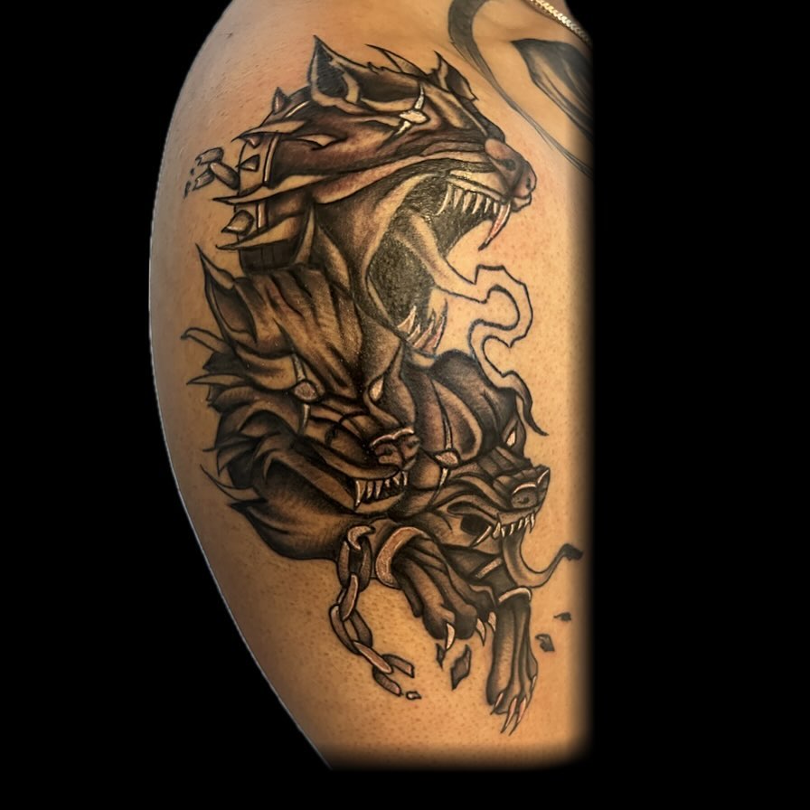 Tattoo by @oledanink — black_and_grey, realism