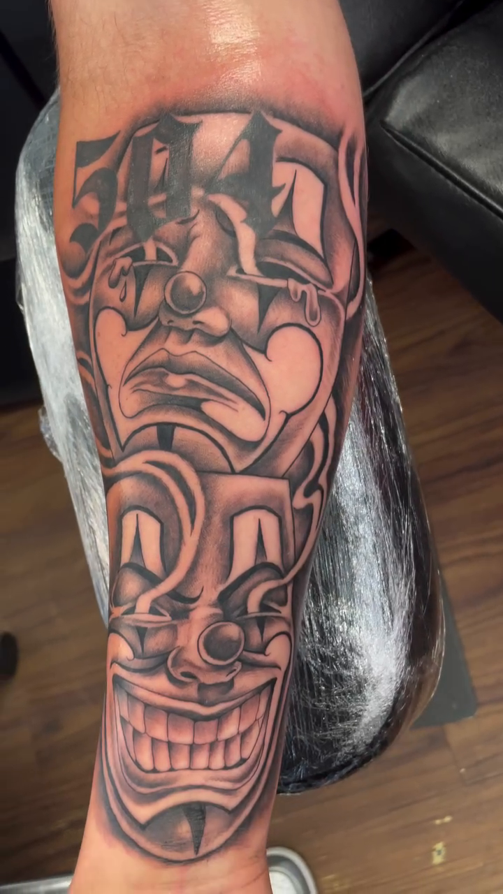 Tattoo by @bohemianblake — chicano, black_and_grey