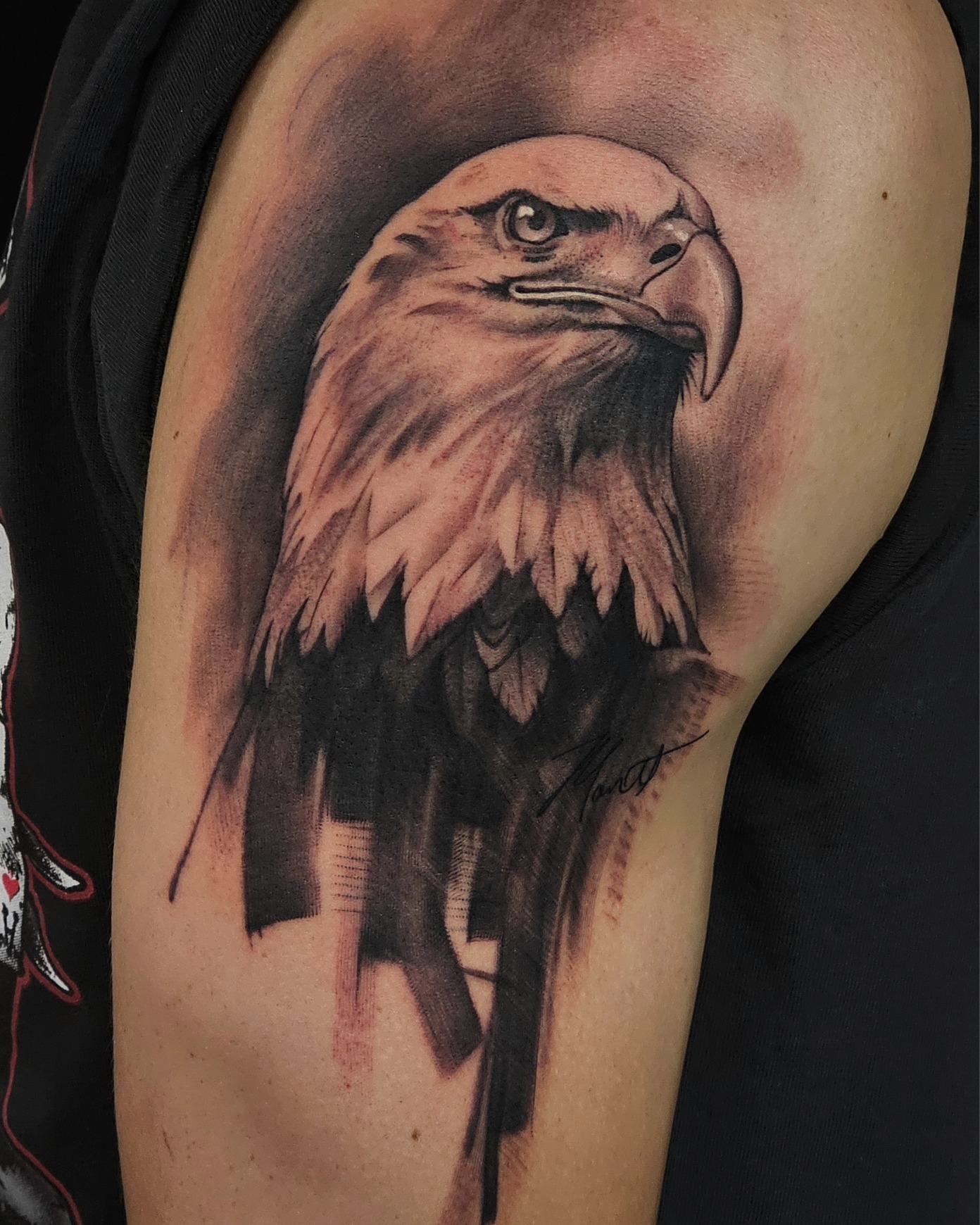 Tattoo by @tattoosmadebysomeone — realism, black_and_grey