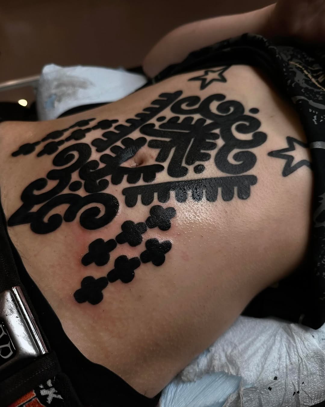 Tattoo by @krystaltattoo — blackwork