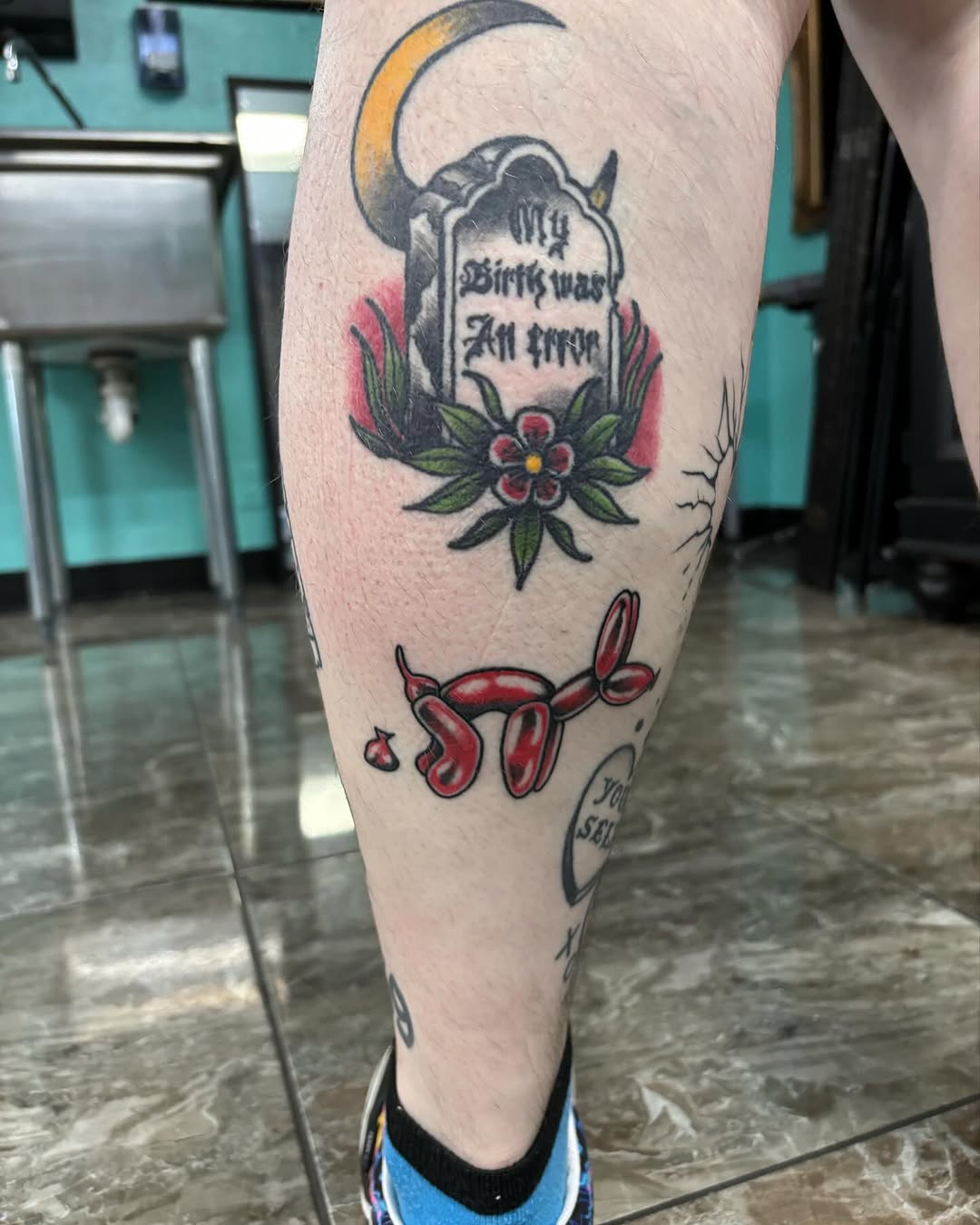 Tattoo by @ares_rhodestattoo — american_traditional, lettering_script