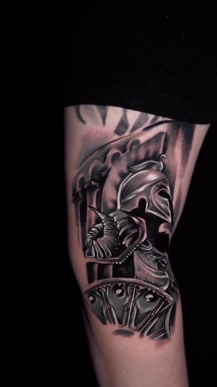 Tattoo by @ronaldinktattoo — realism, black_and_grey