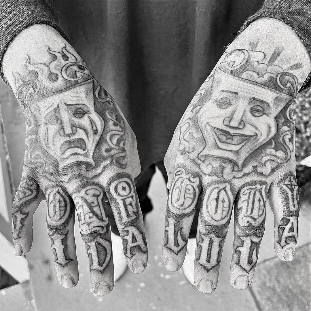 Tattoo by @twicetattoos β chicano, lettering_script