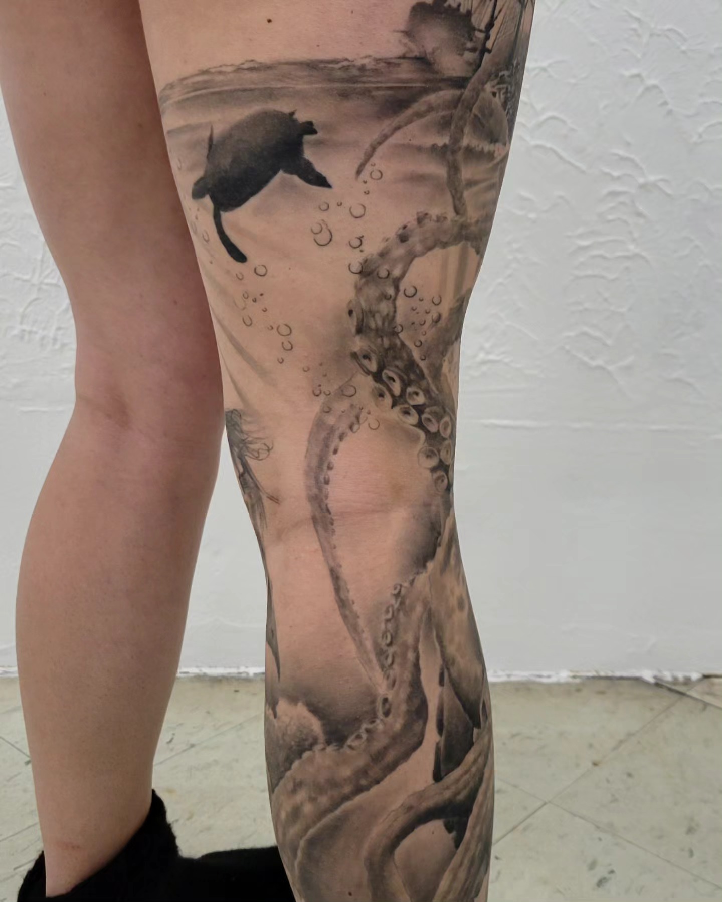 Tattoo by @lizvonborden — realism, black_and_grey