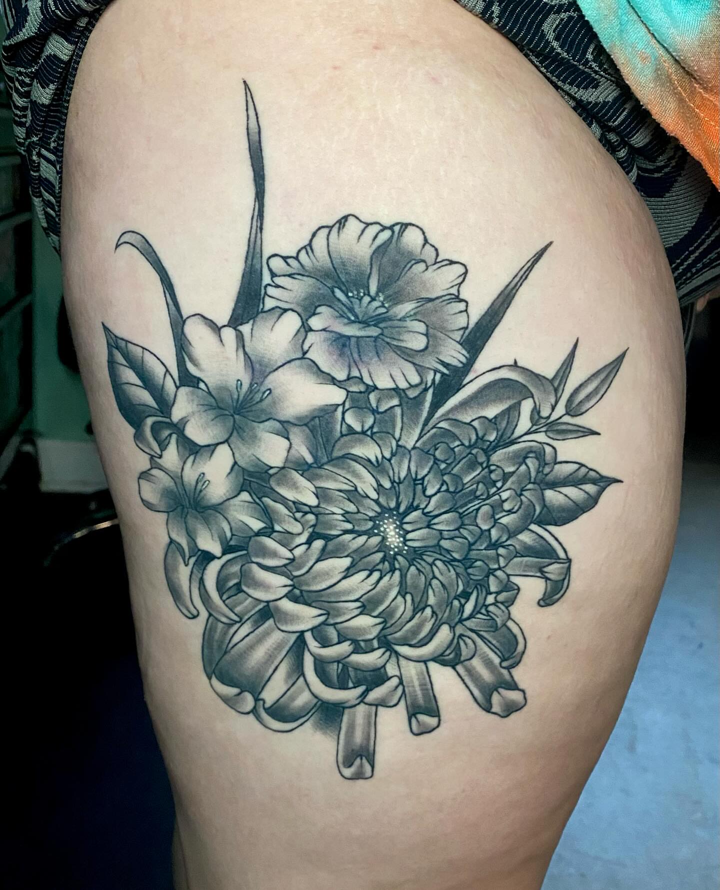 Tattoo by @virginiasamtattoo — black_and_grey, realism