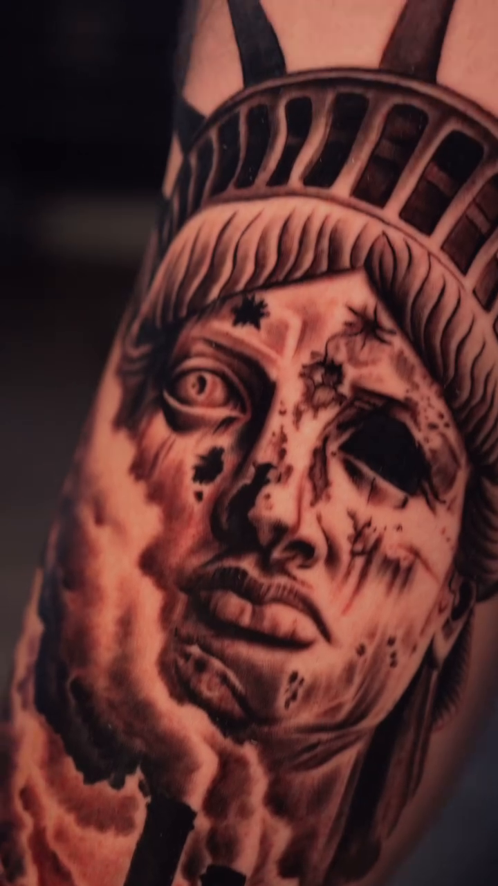 Tattoo by @coleworldtattoo โ dark_realism, black_and_grey