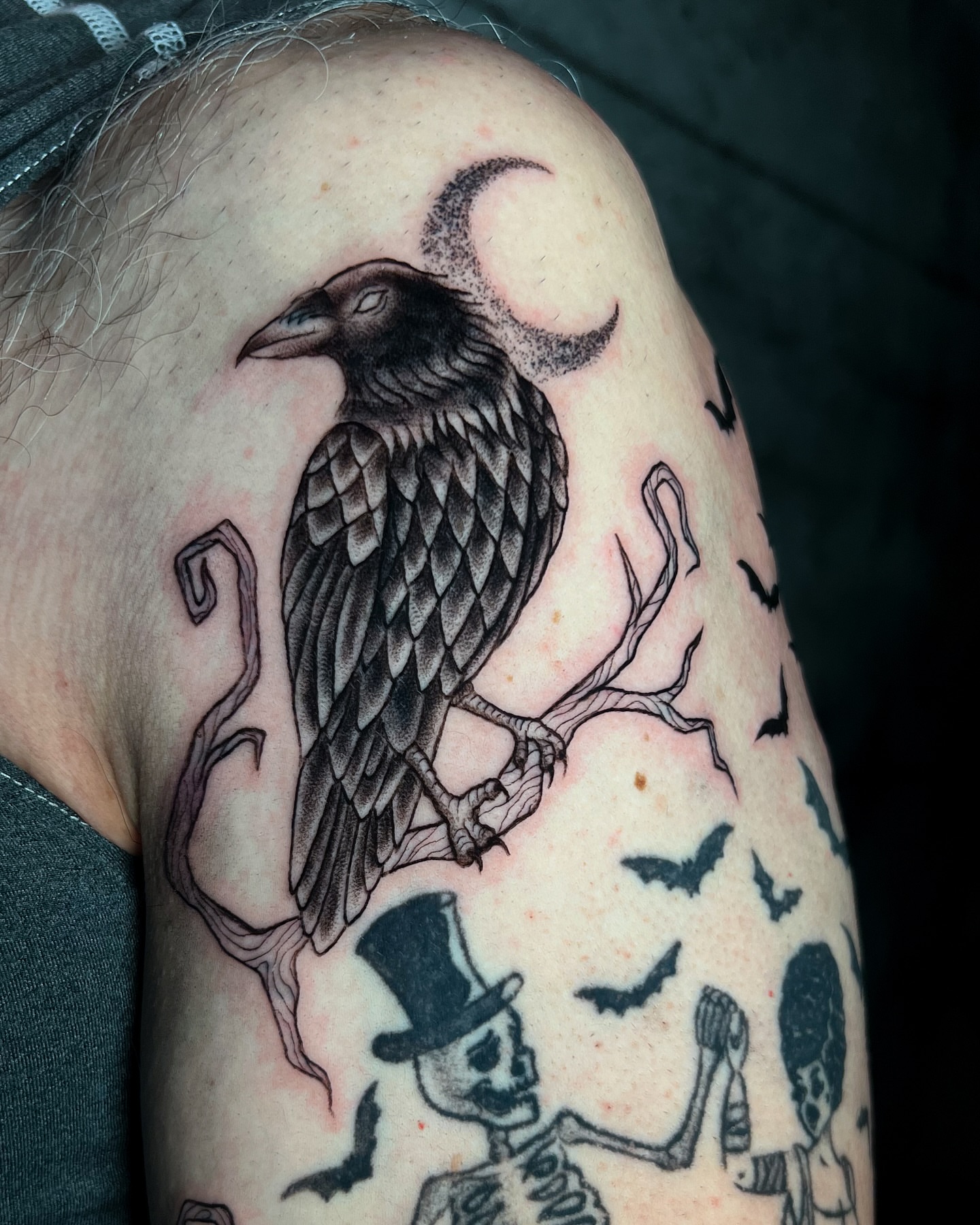 Tattoo by @coco.tattoo_ — black_and_grey