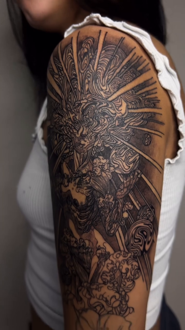 Tattoo by @jaws_the_artist — black_and_grey, realism