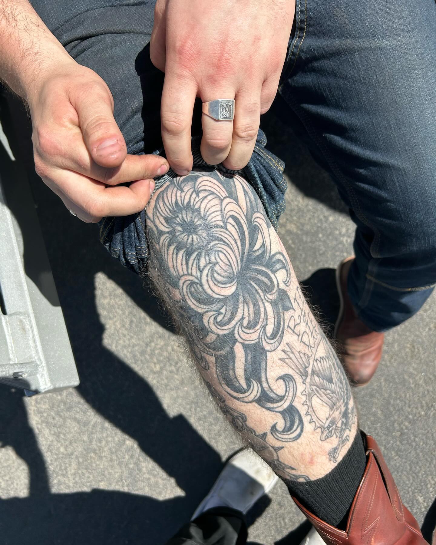 Tattoo by @samperrytattoos โ black_and_grey