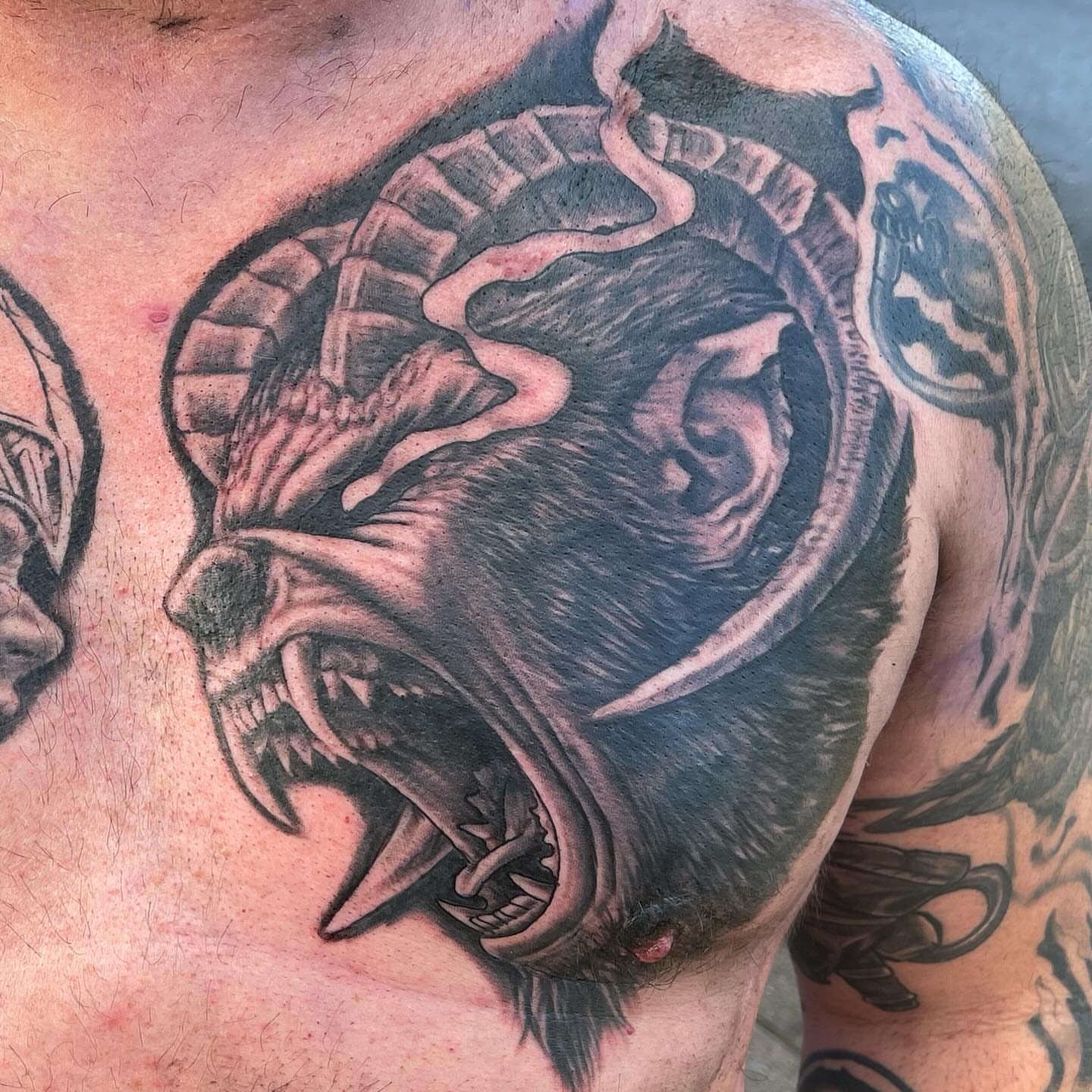 Tattoo by @gottstatts — dark_realism
