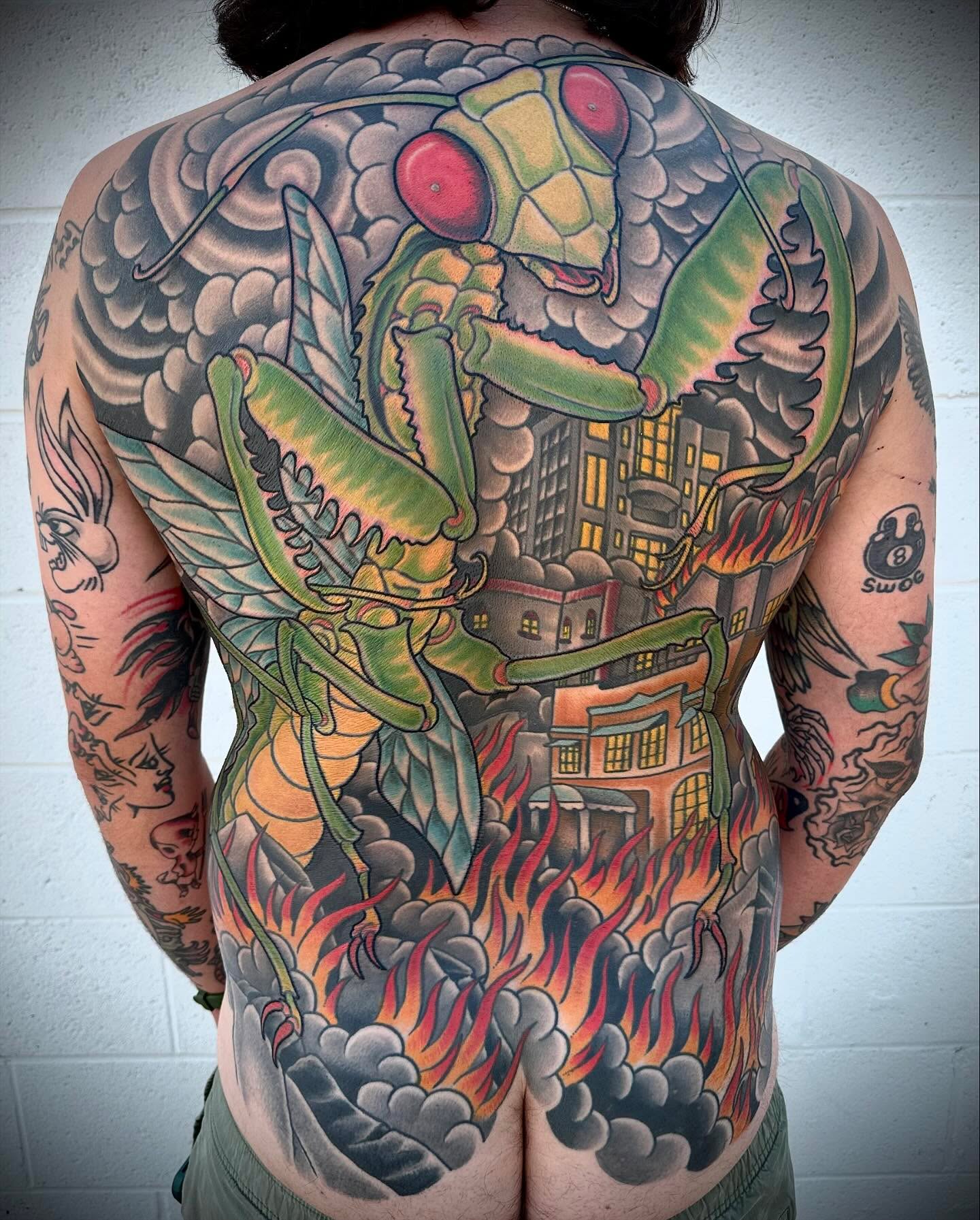 Tattoo by @t_hundahl — american_traditional, japanese_irezumi