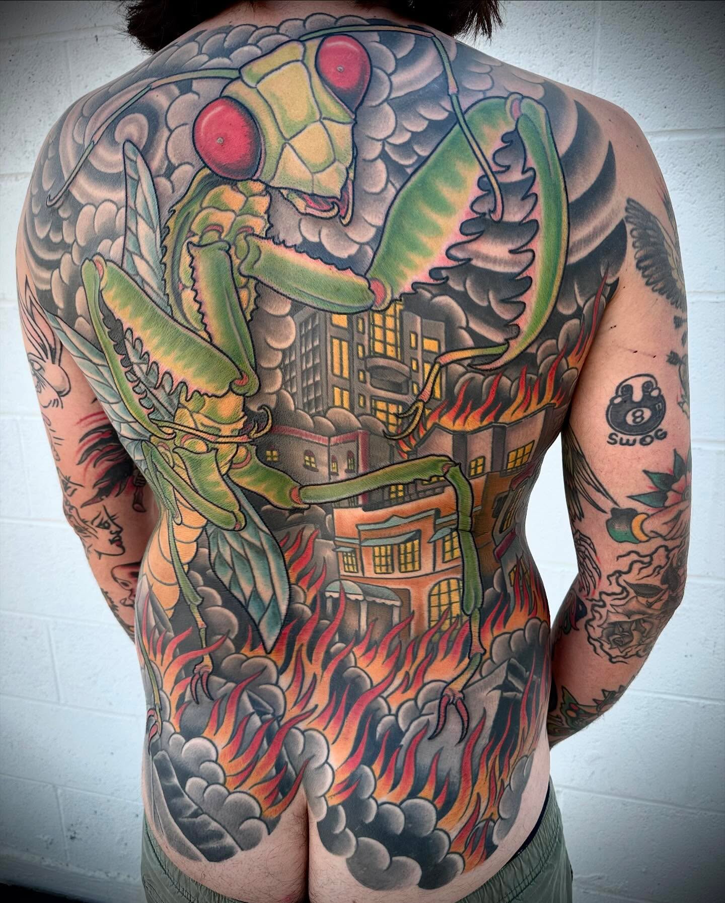 Tattoo by @t_hundahl — american_traditional, dotwork