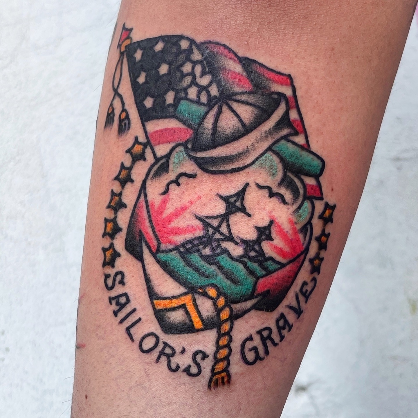 Tattoo by Adrian Victoria - HOUSTON TRADITIONAL TATTOO, Houston, TX