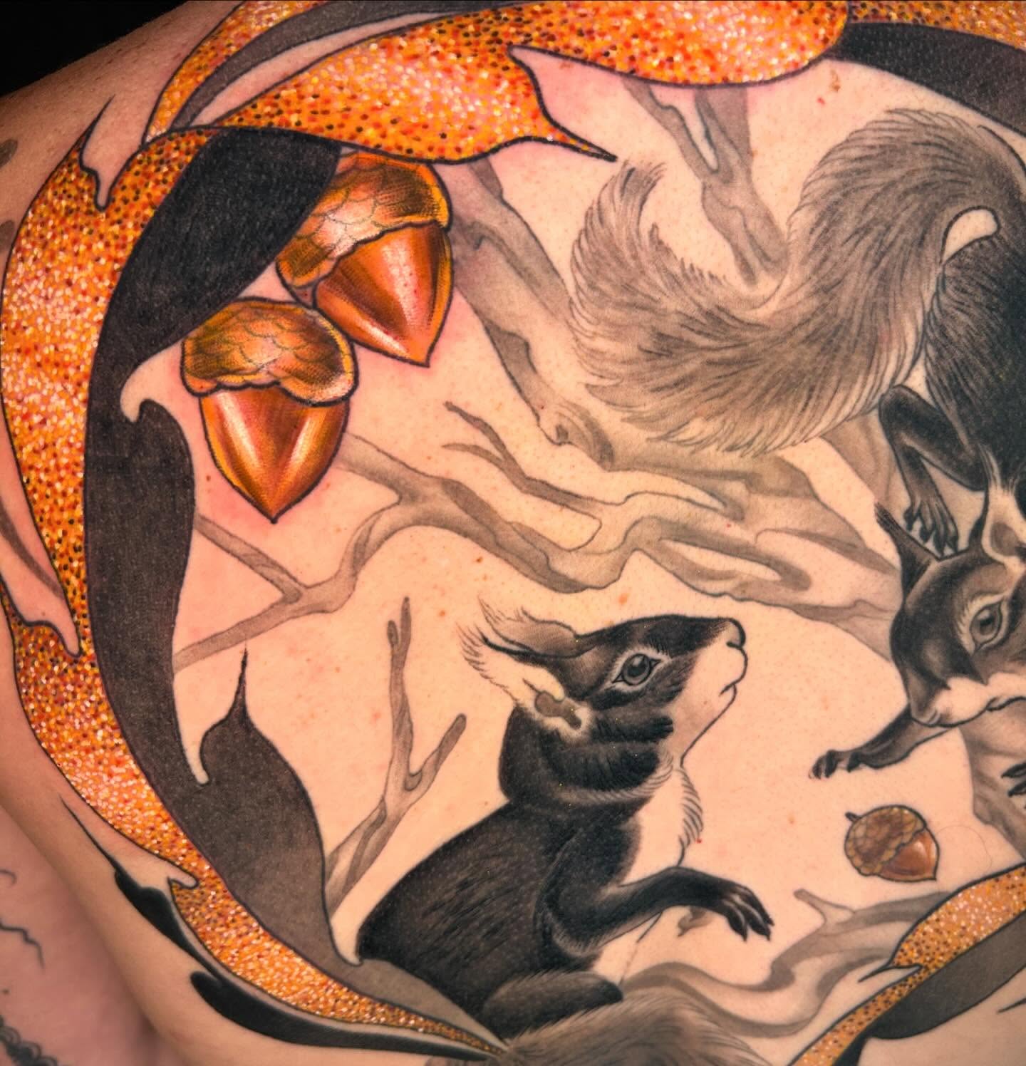Tattoo by @le_babs — dotwork, realism
