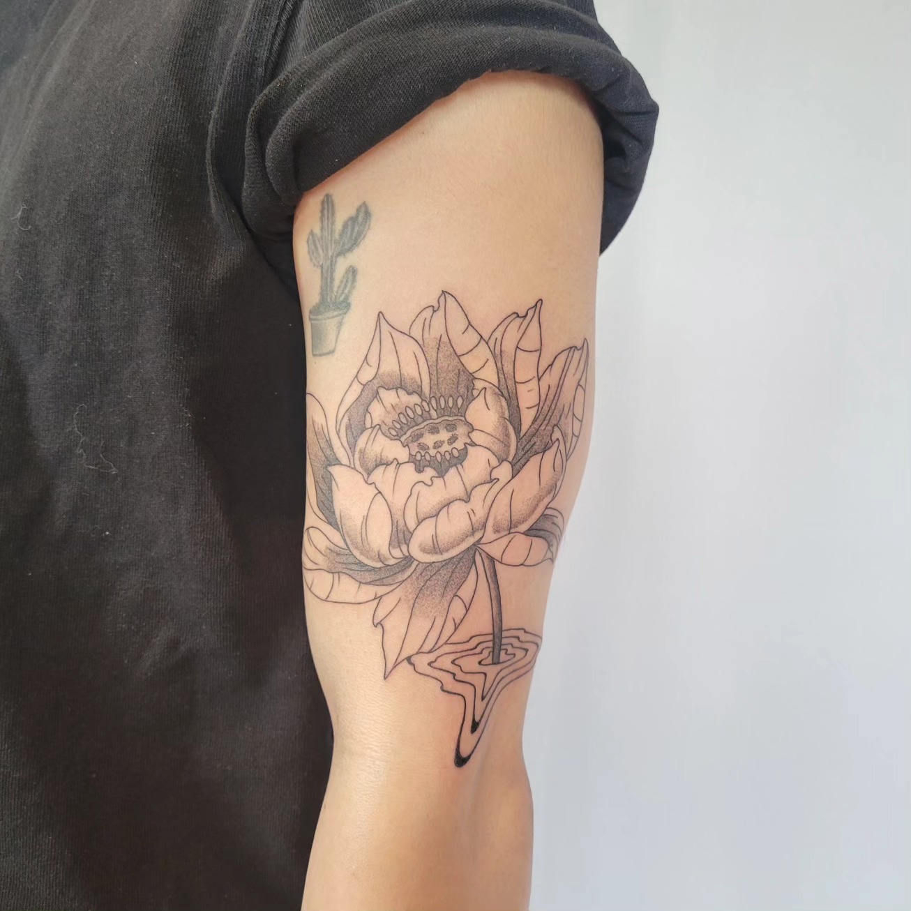 Tattoo by @finite.not.infinite — dotwork, black_and_grey