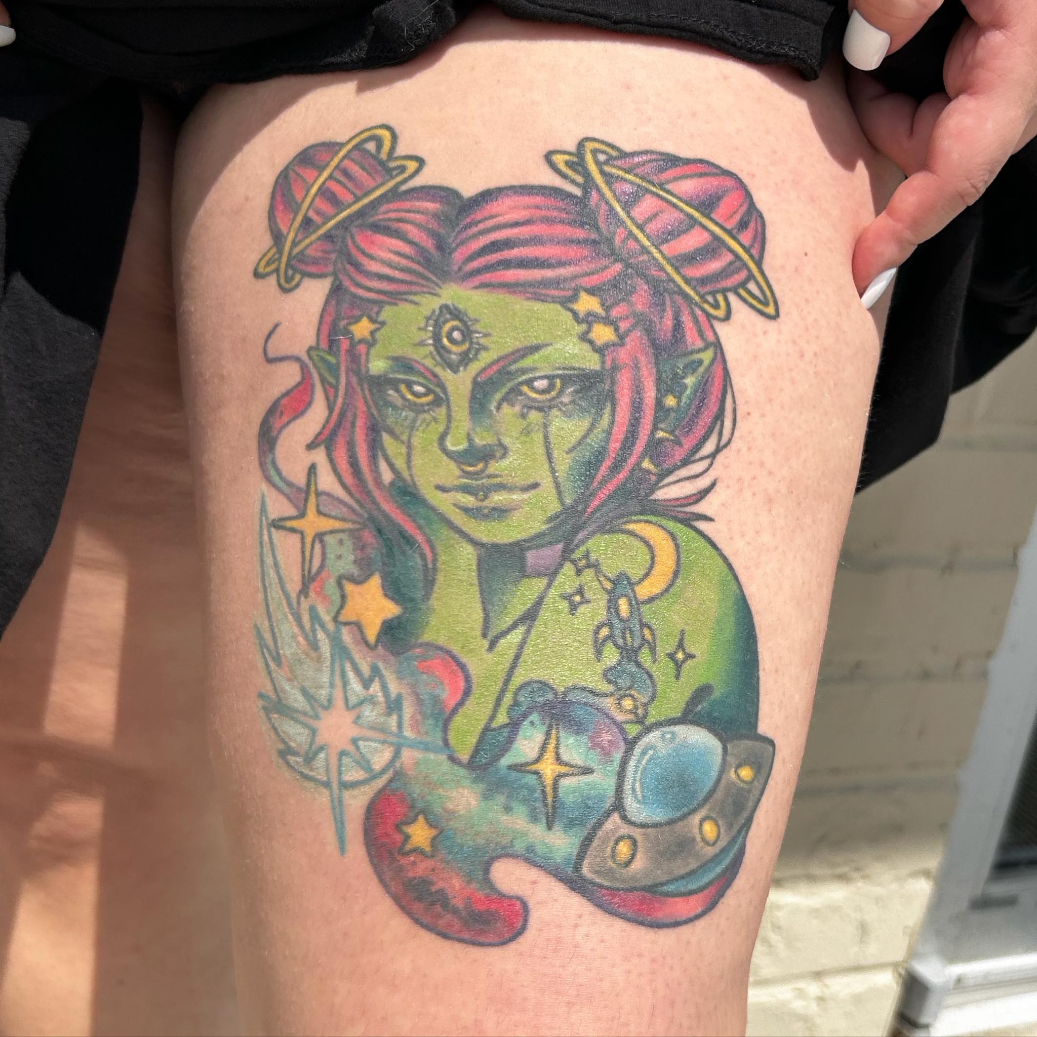 Tattoo by @trashboattattoos — american_traditional, surrealism