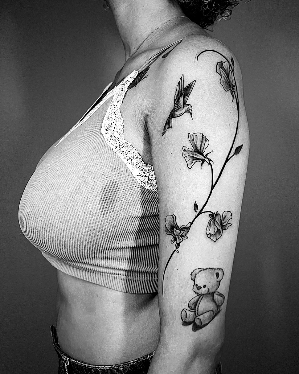Tattoo by @biggusink — black_and_grey