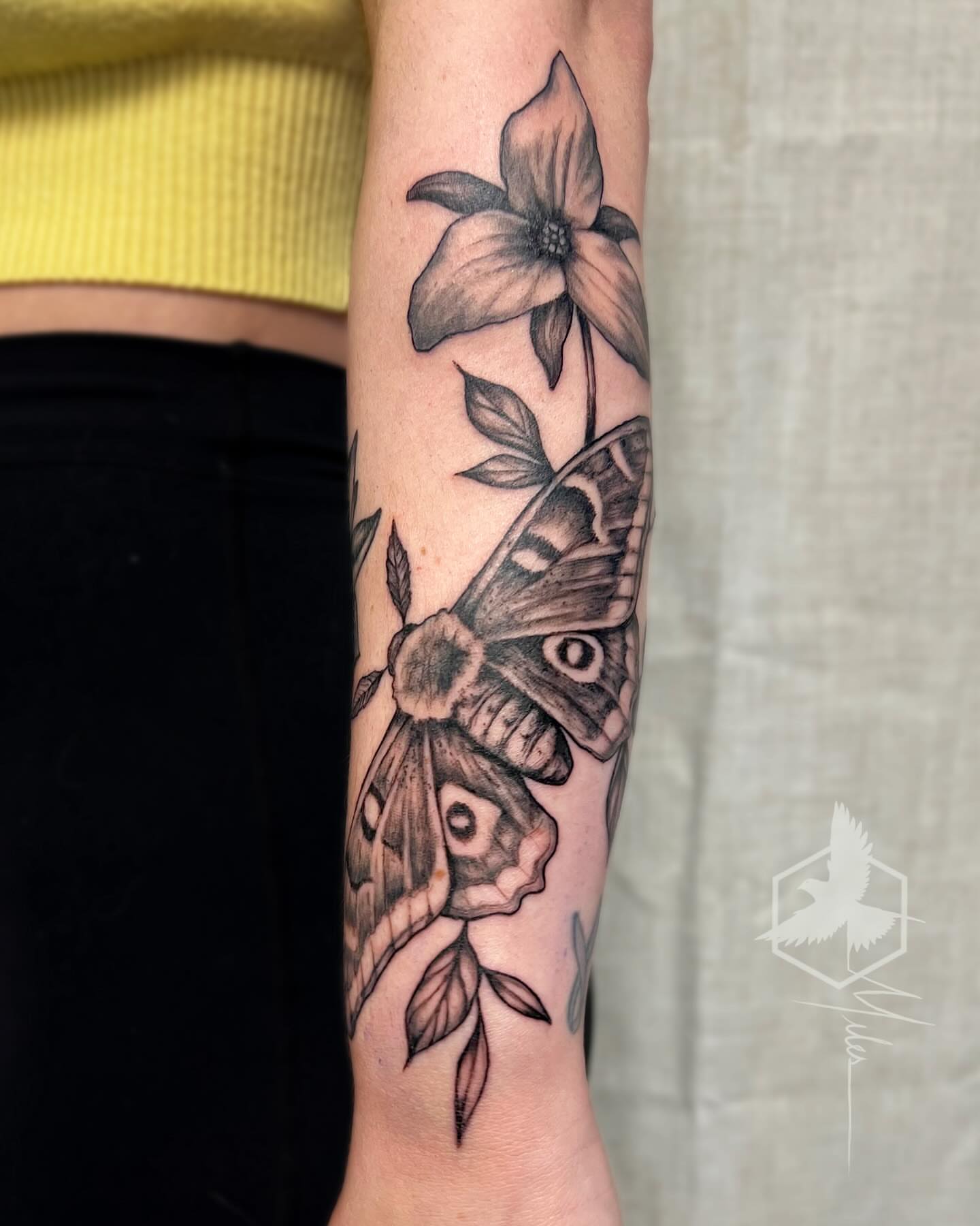 Tattoo by @milesbrowne — black_and_grey, realism