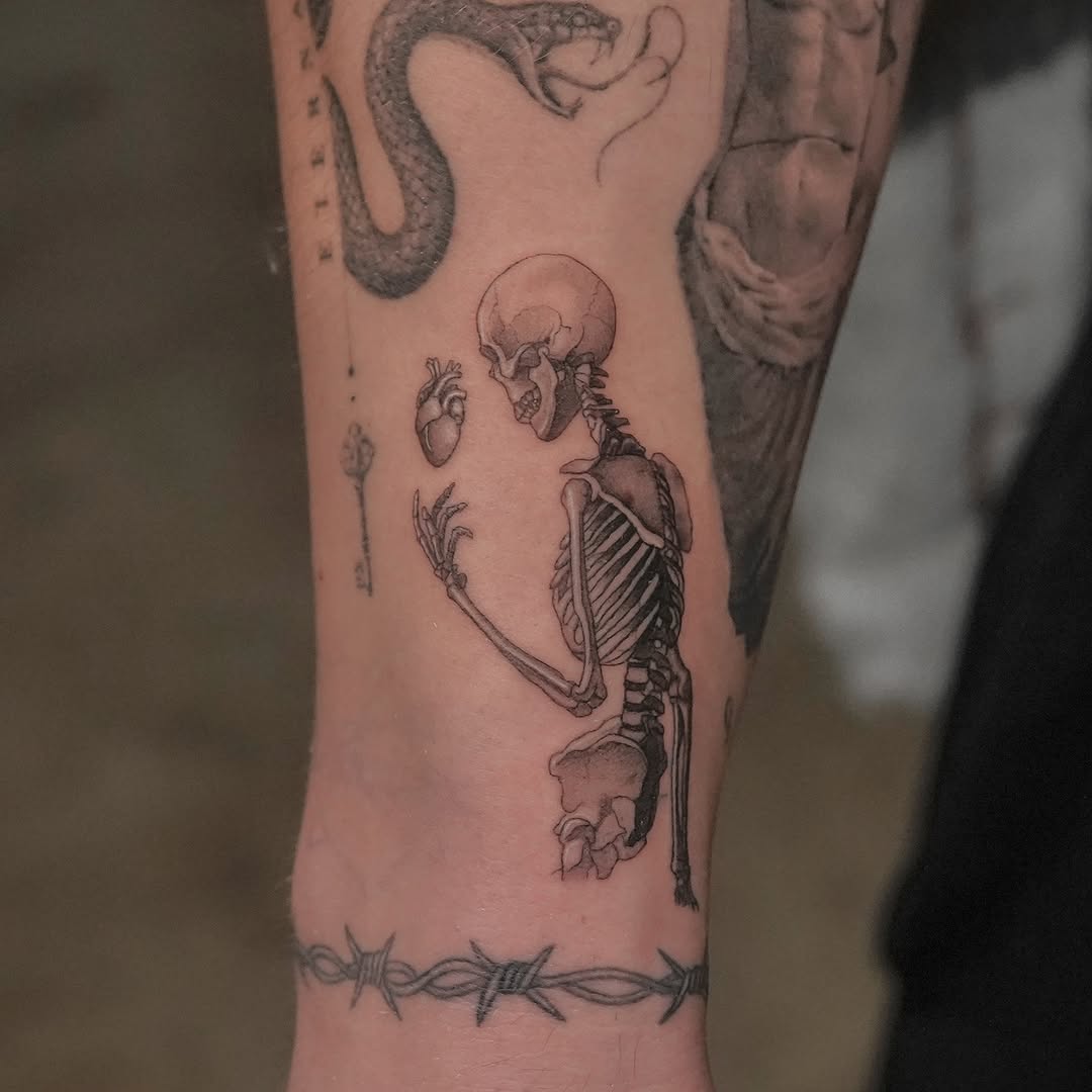 Tattoo by @eddiectattoo — black_and_grey, realism