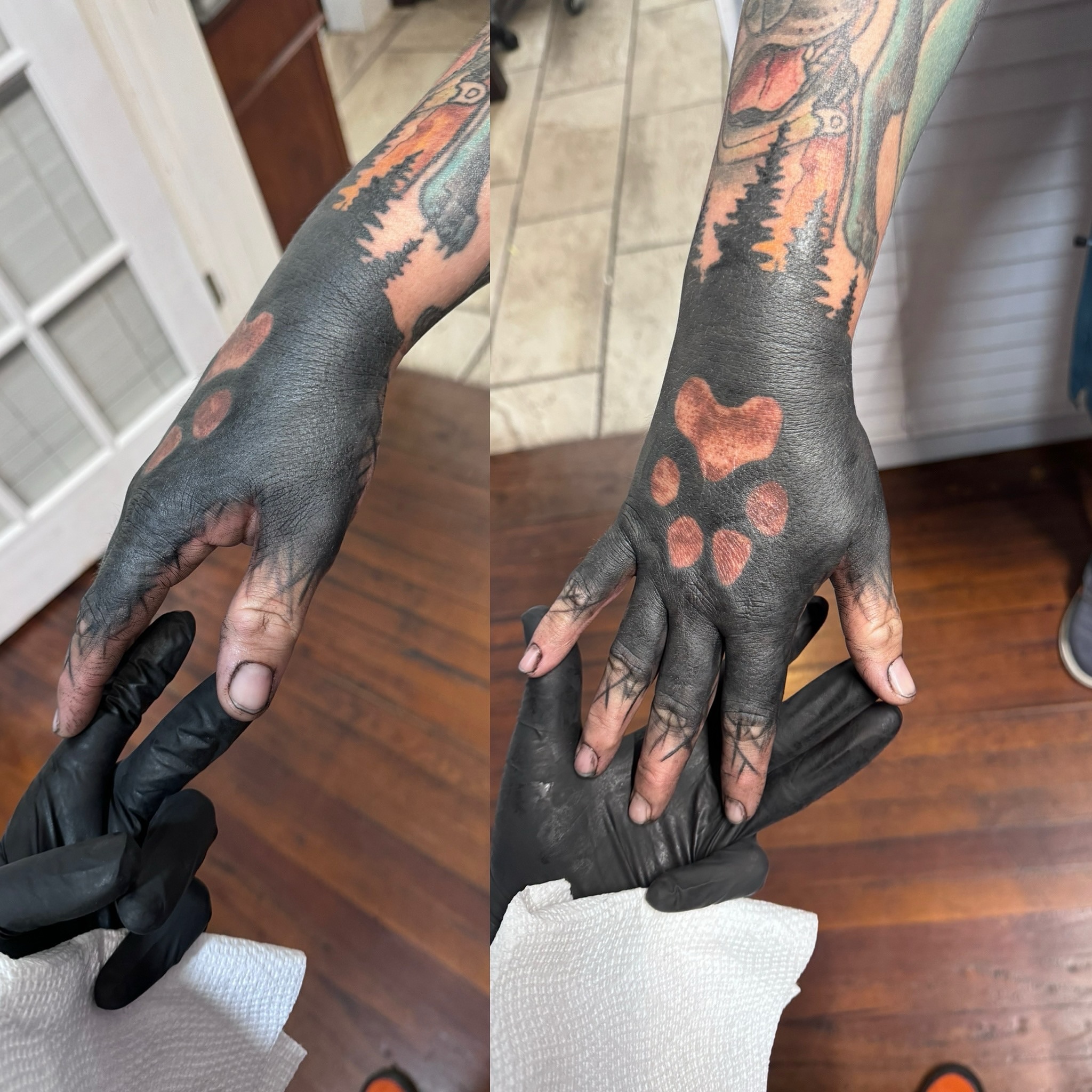 Tattoo by @cody_mooretattoos — dotwork, dark_realism
