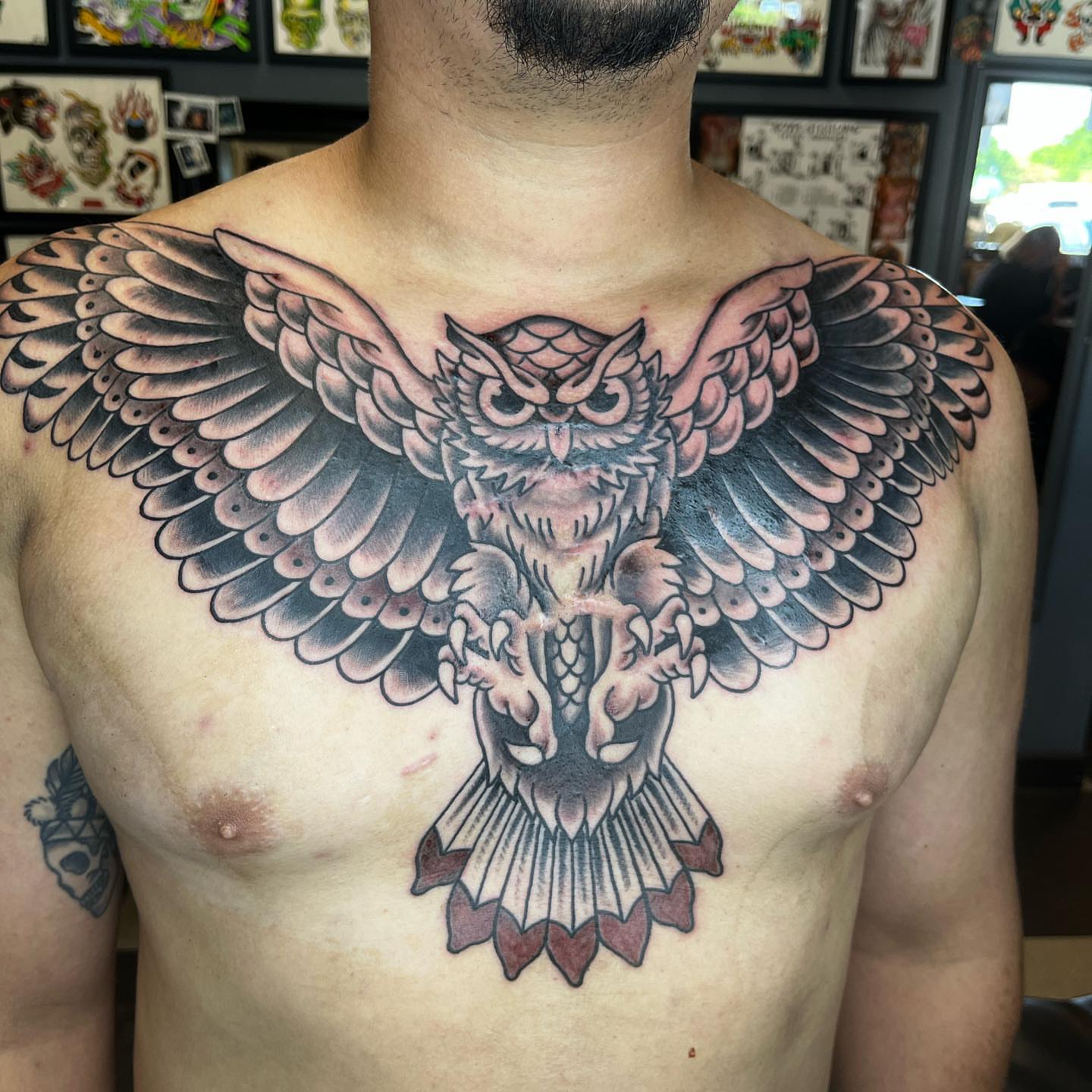Tattoo by @tattooskii — american_traditional, black_and_grey