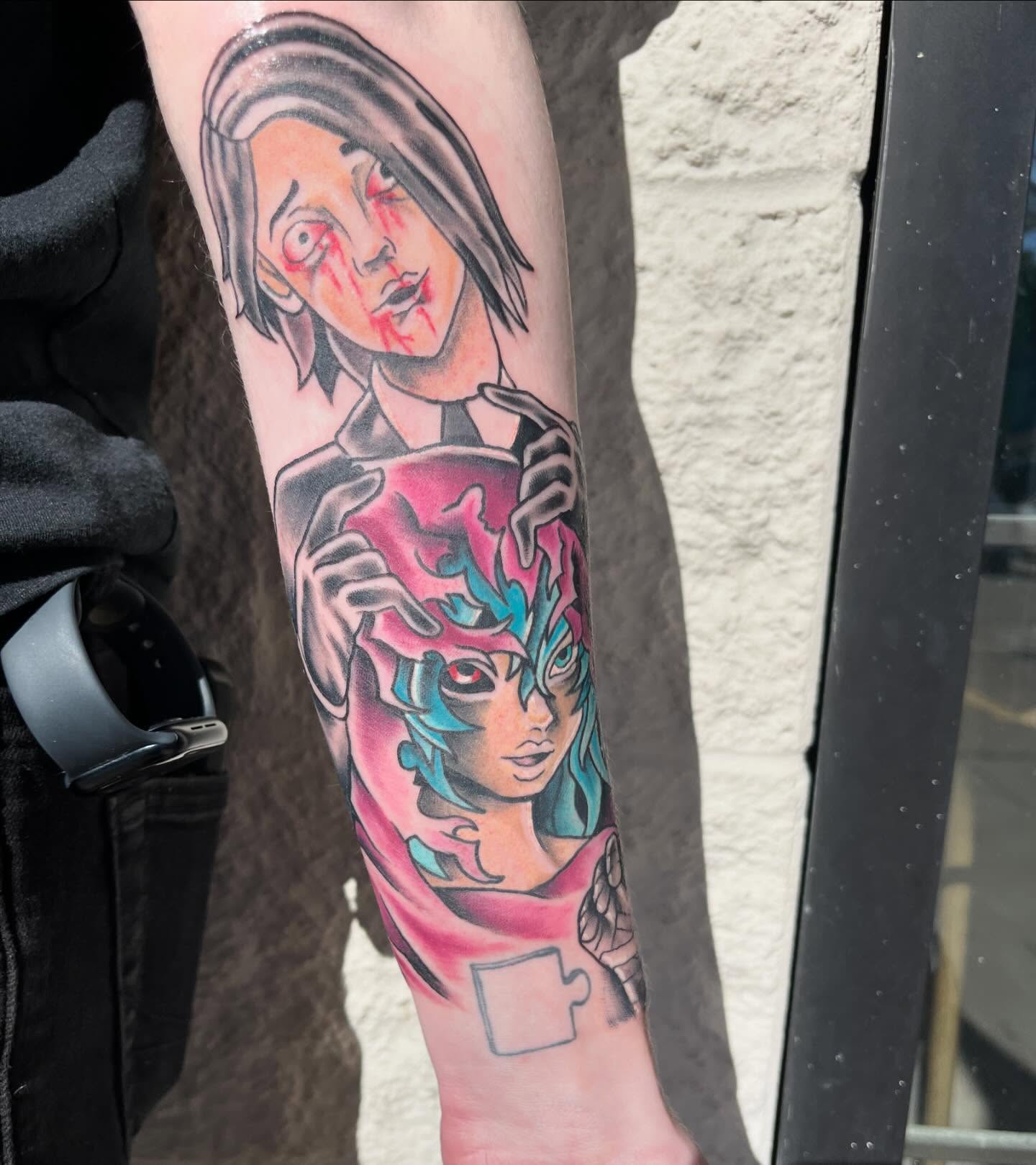 Tattoo by @nikkonyce — anime, realism