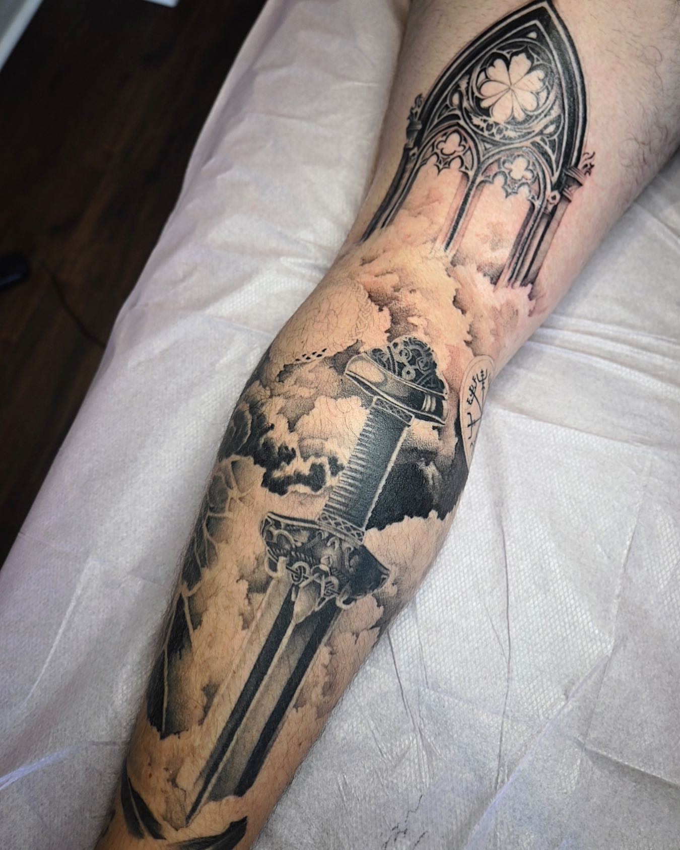 Tattoo by @dolphintattoos — black_and_grey, realism