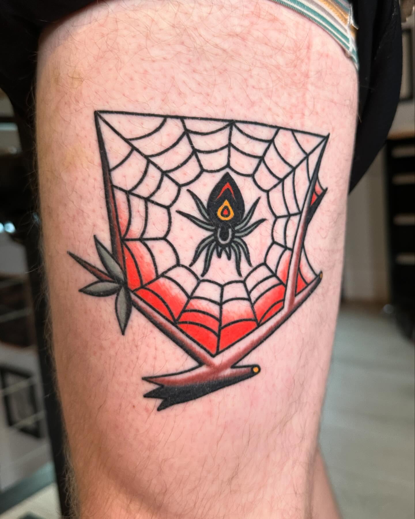 Tattoo by @dirtbagxchaz — american_traditional, geometric