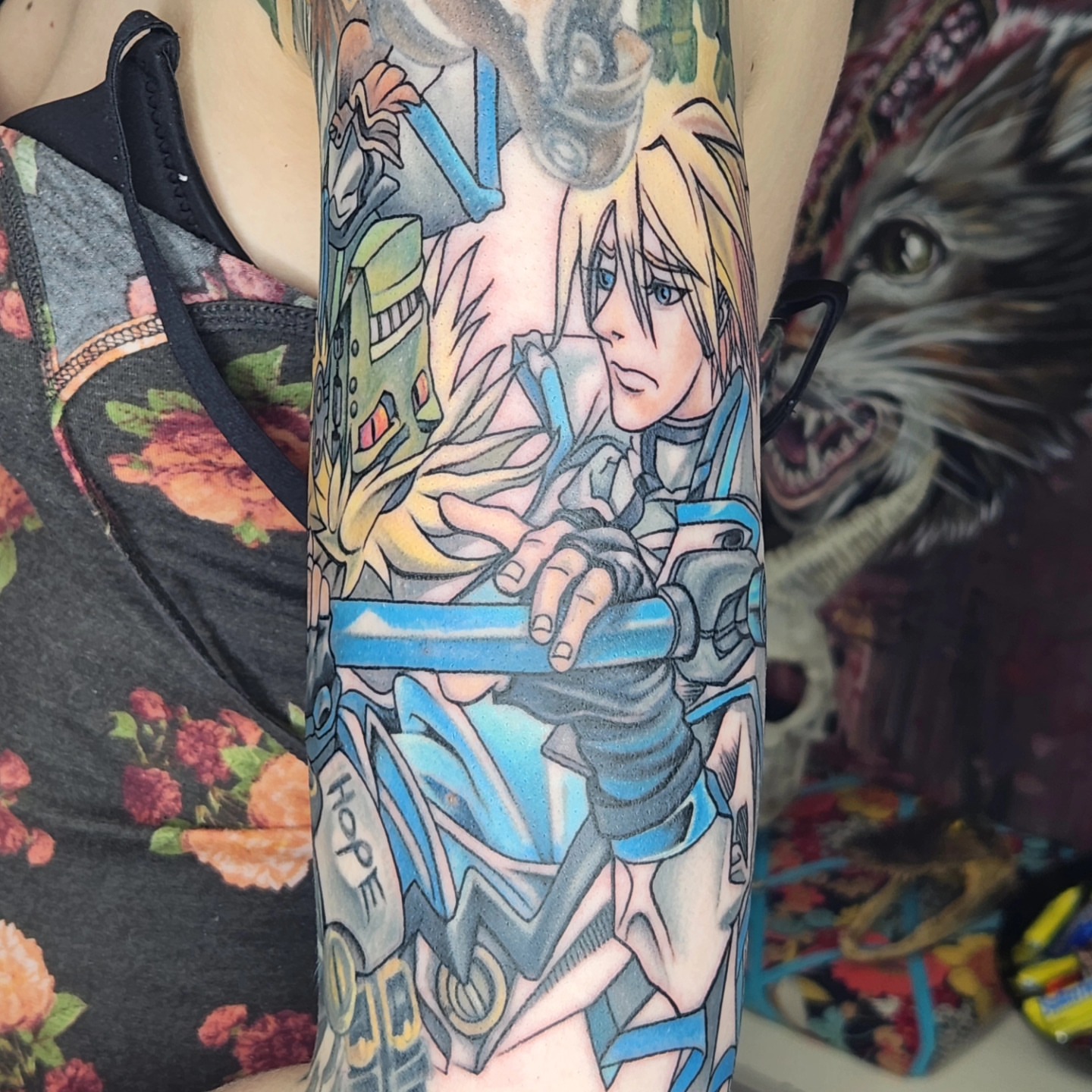 Tattoo by @lil_bunny_bab — anime