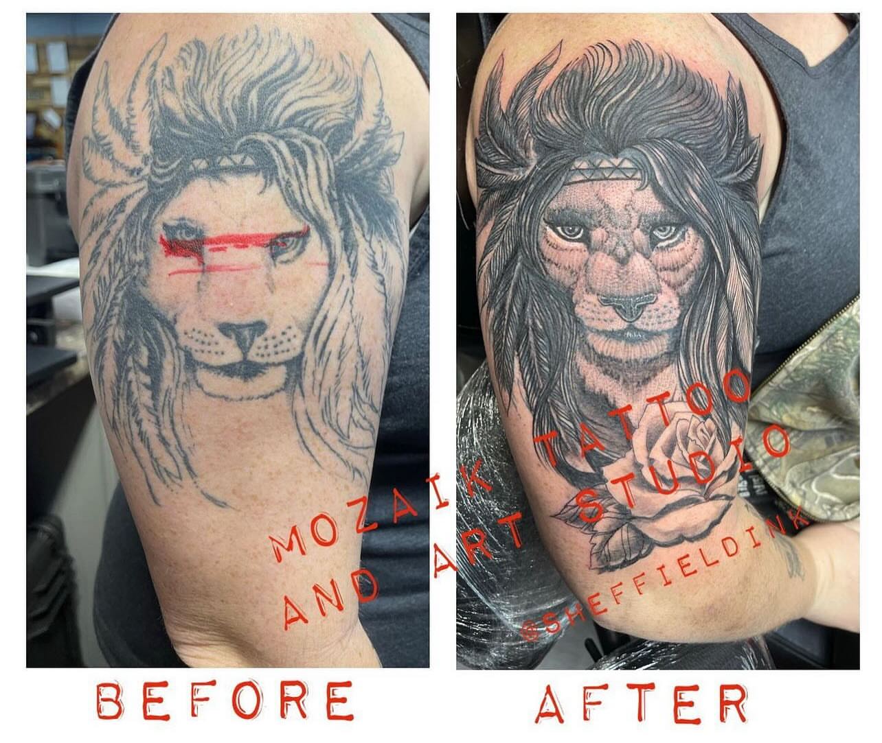 Tattoo by @sheffieldink — black_and_grey
