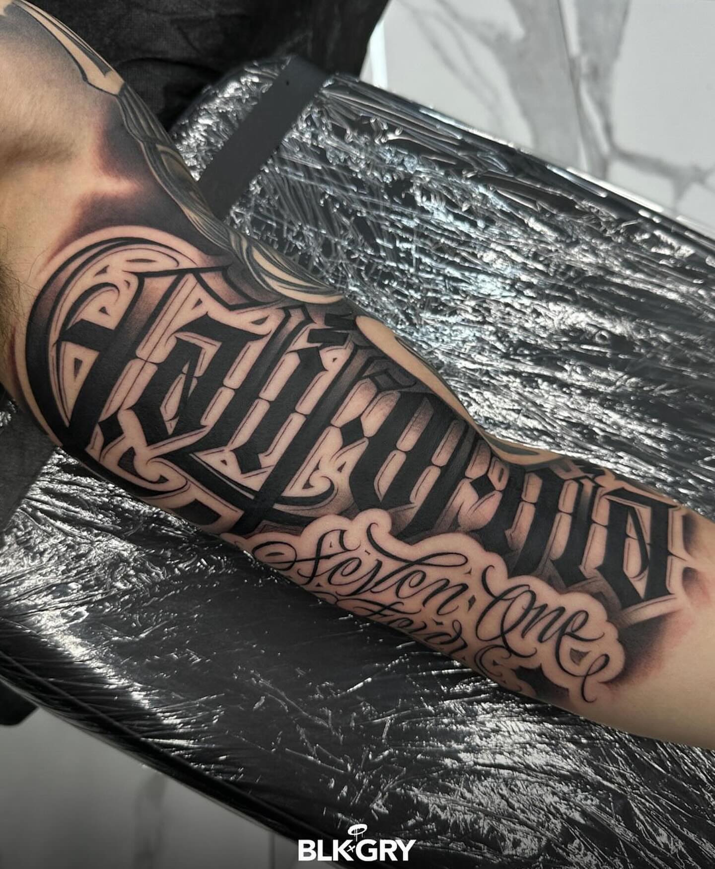 Tattoo by @angelstat2 — lettering_script