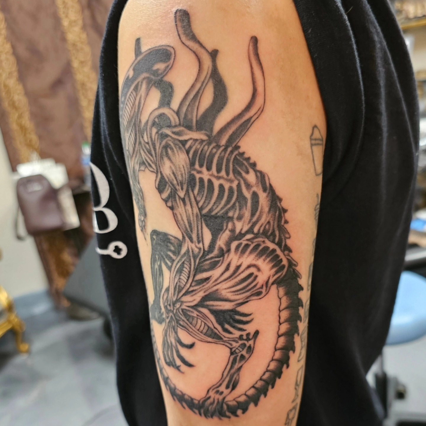 Tattoo by @taylorgperry — black_and_grey, realism