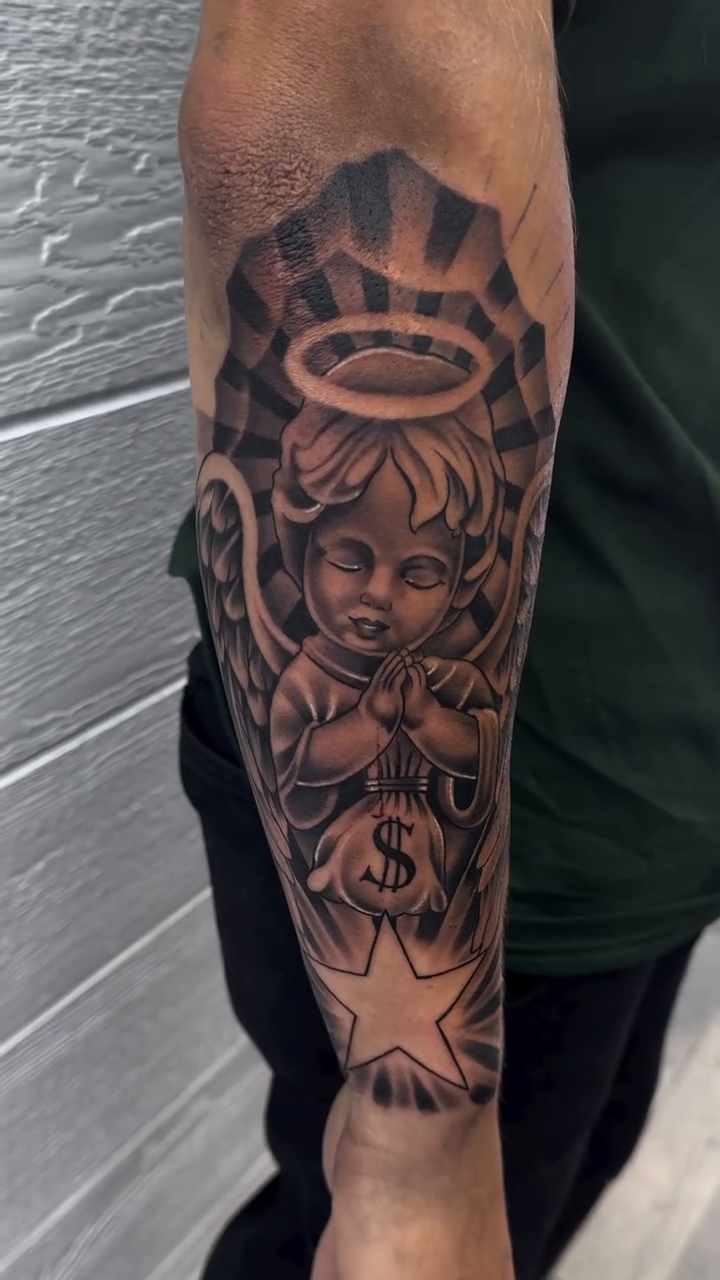 Tattoo by @cees_inks — black_and_grey, realism