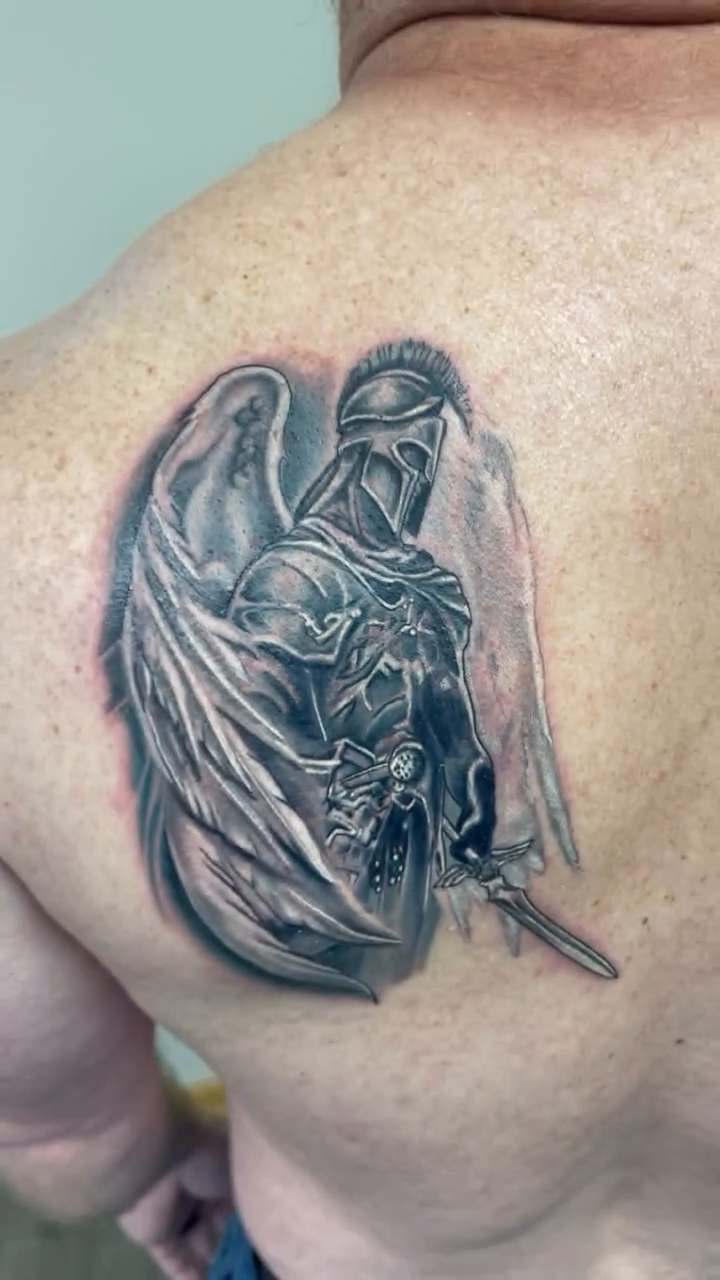 Tattoo by @tattoosbychadrick — realism, black_and_grey