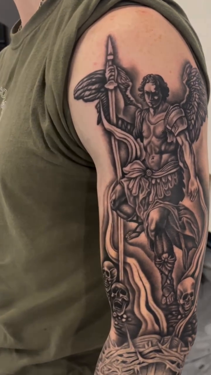 Tattoo by @a5ink — realism, black_and_grey