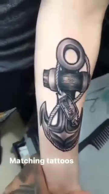 Anchor realism tattoo by Gabriel Lawton