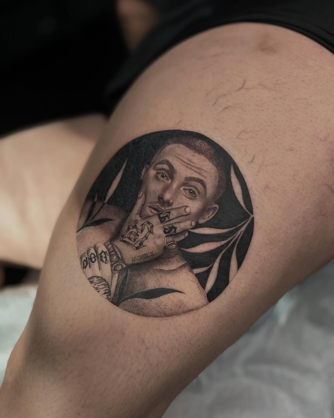 Tattoo by @artdenoche — black_and_grey, realism