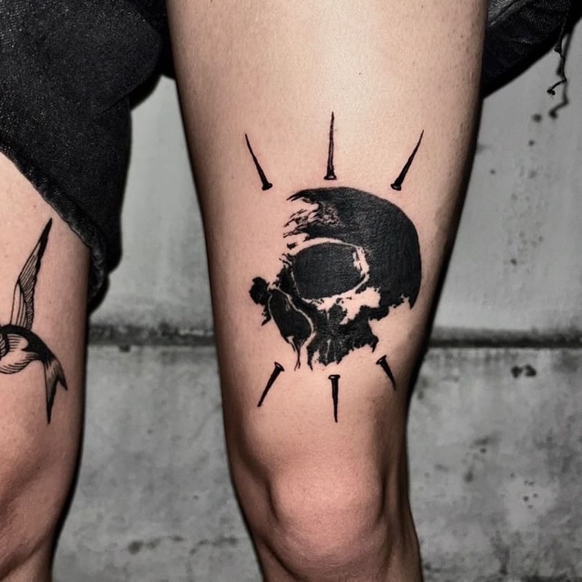 Tattoo by @stee_tt — black_and_grey