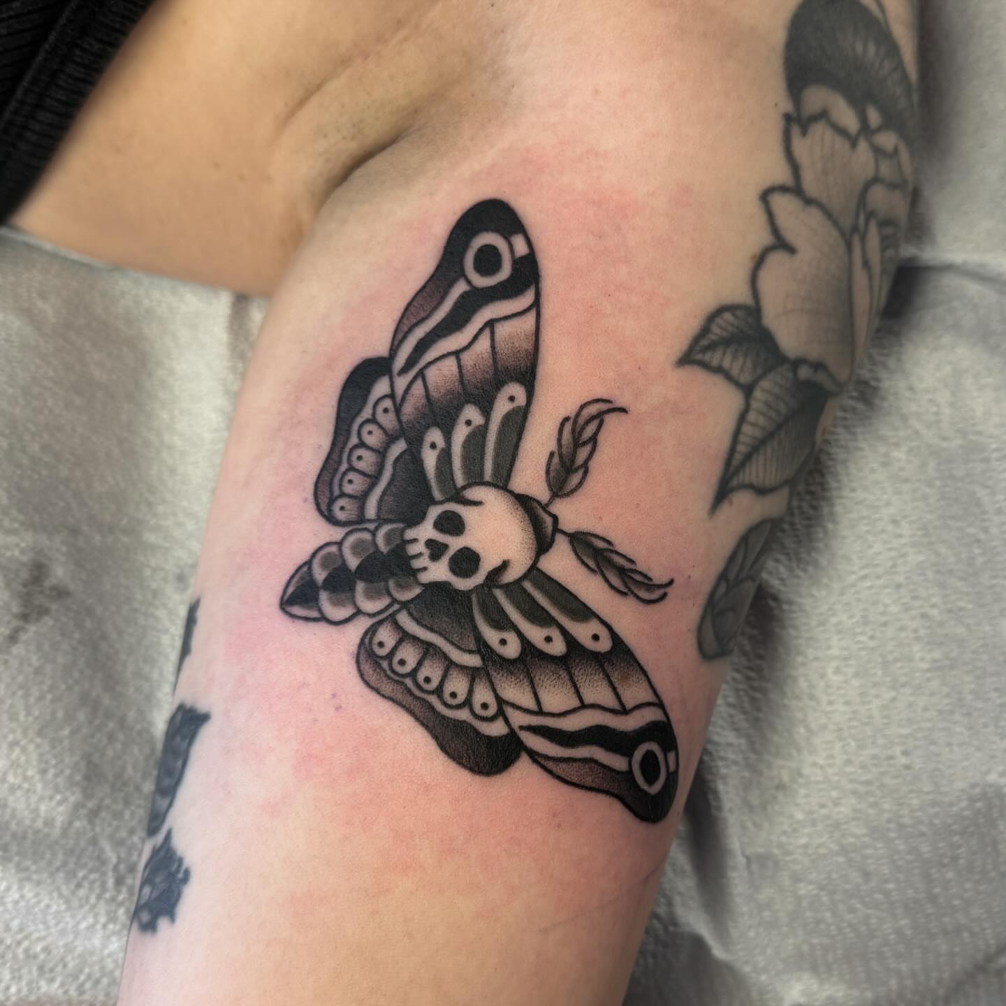Tattoo by @jewelsidette β american_traditional, black_and_grey