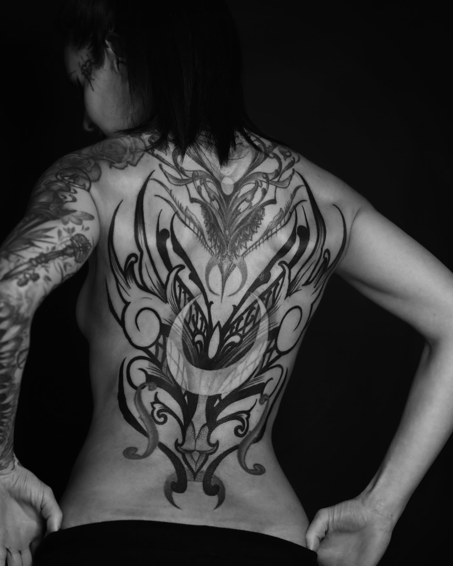 Tattoo by @dustinburtart — tribal