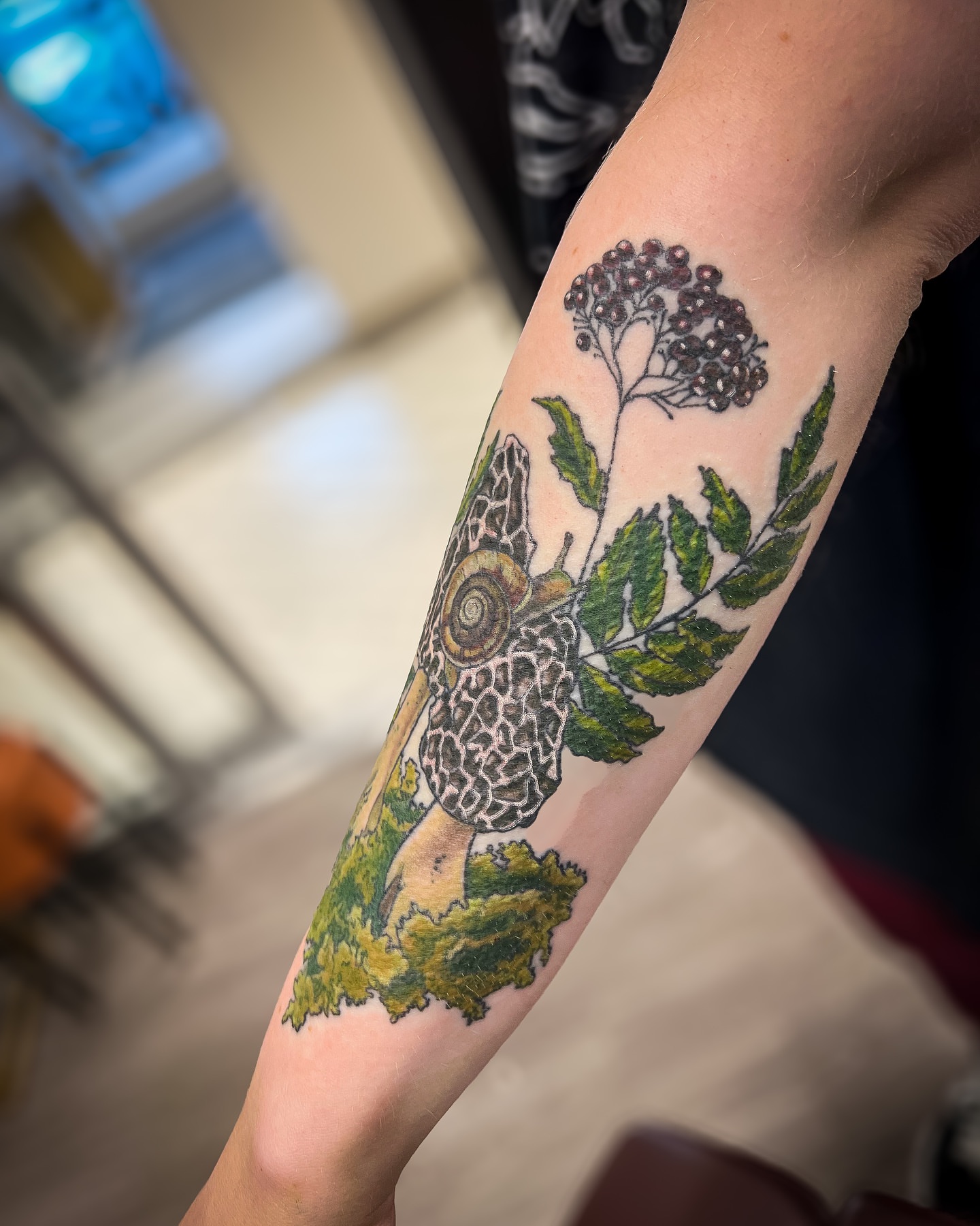 Tattoo by @reaganinks — realism, dotwork