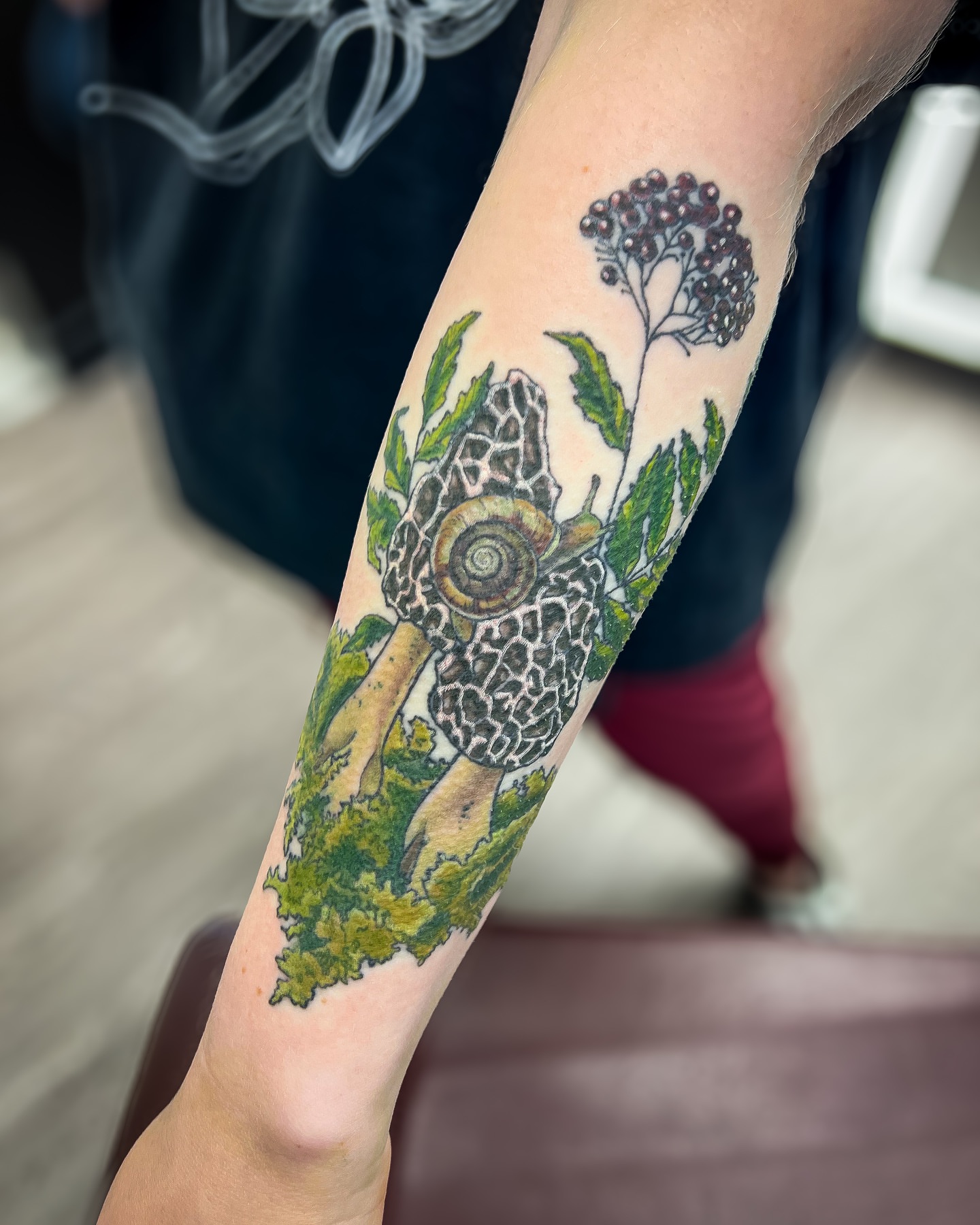Tattoo by @reaganinks — realism, dotwork