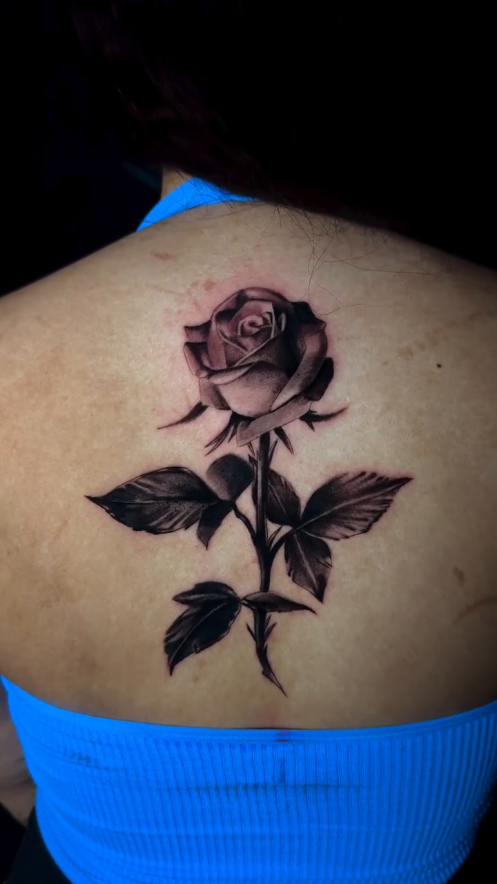 Rose realism tattoo by J.diaz🎖️