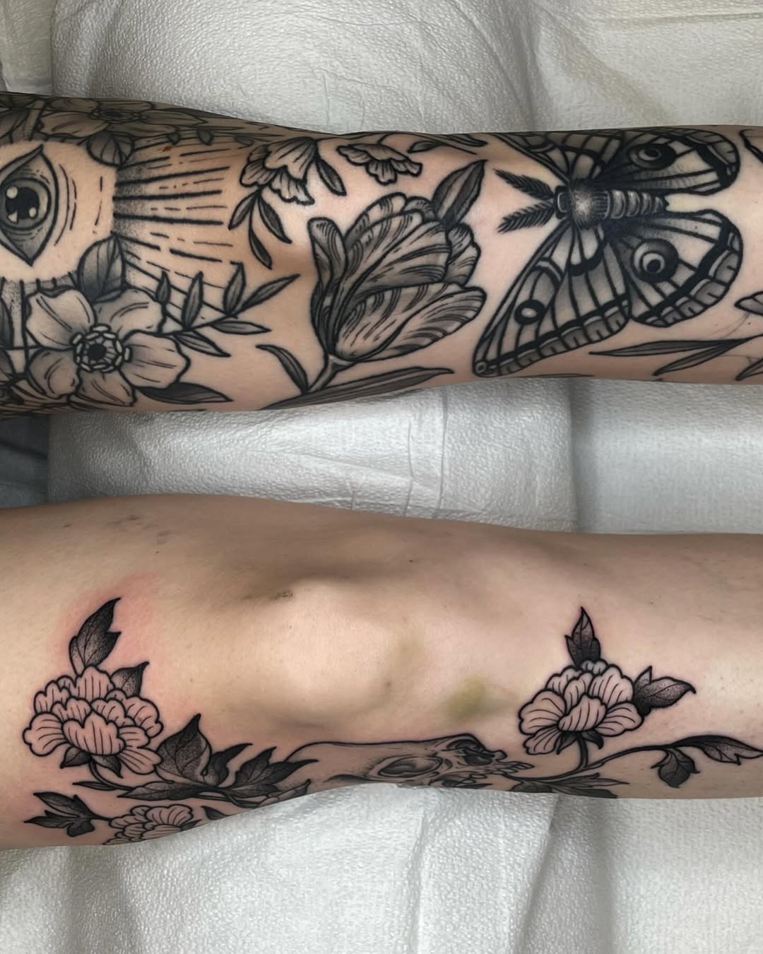 Tattoo by @emilyluxtattoos — black_and_grey, realism