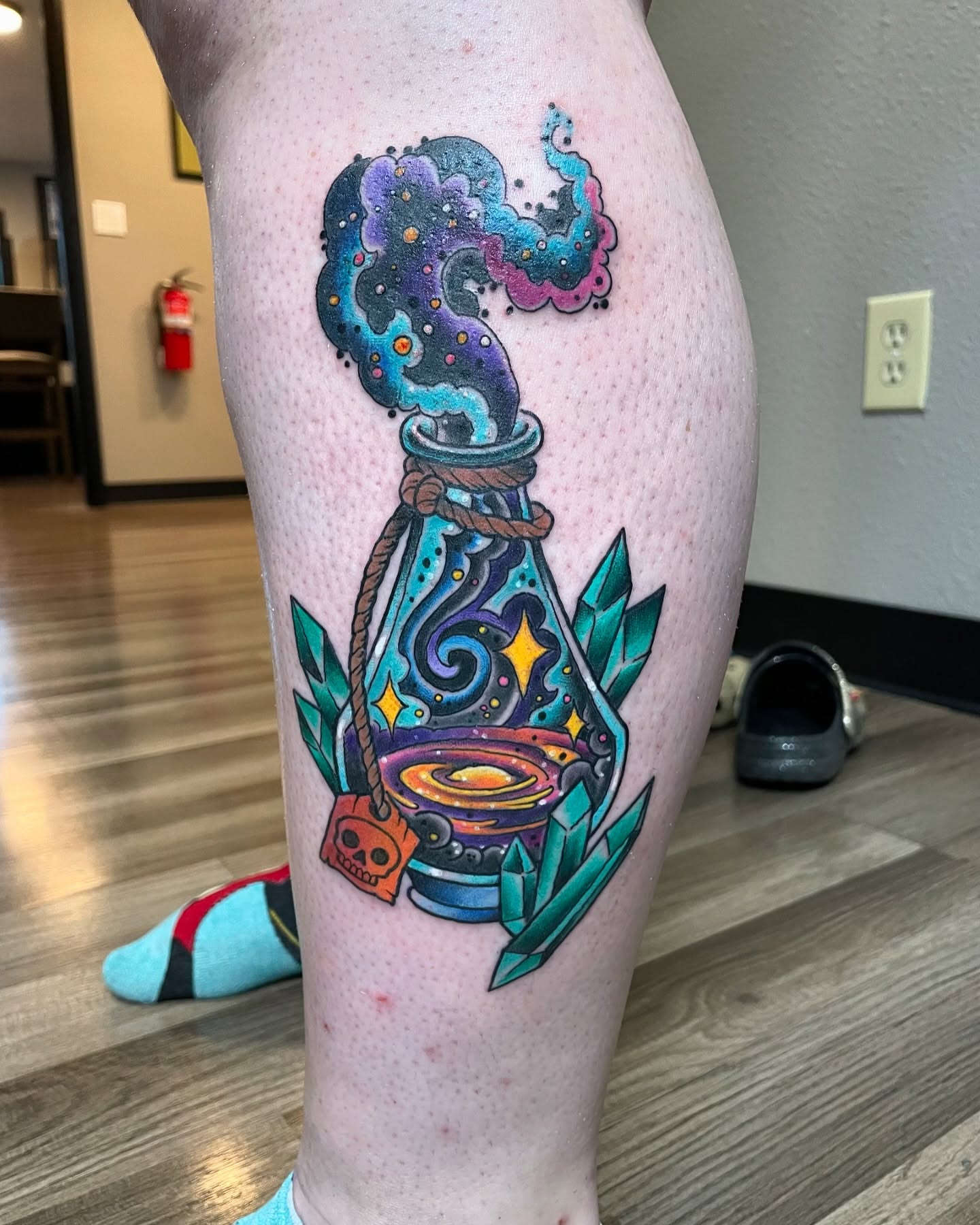 Tattoo by @davidwachndi — dotwork, surrealism