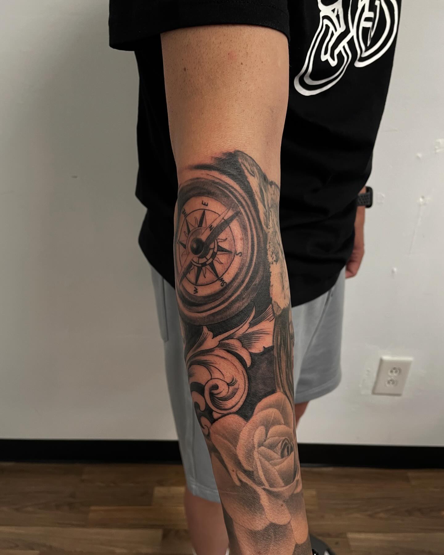 Tattoo by @inkedbysam — black_and_grey, realism