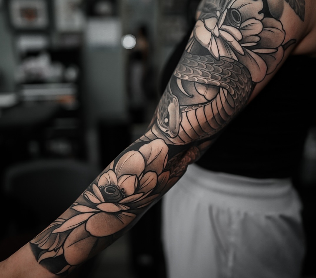 Tattoo by @jdmroxy_24 — american_traditional, black_and_grey