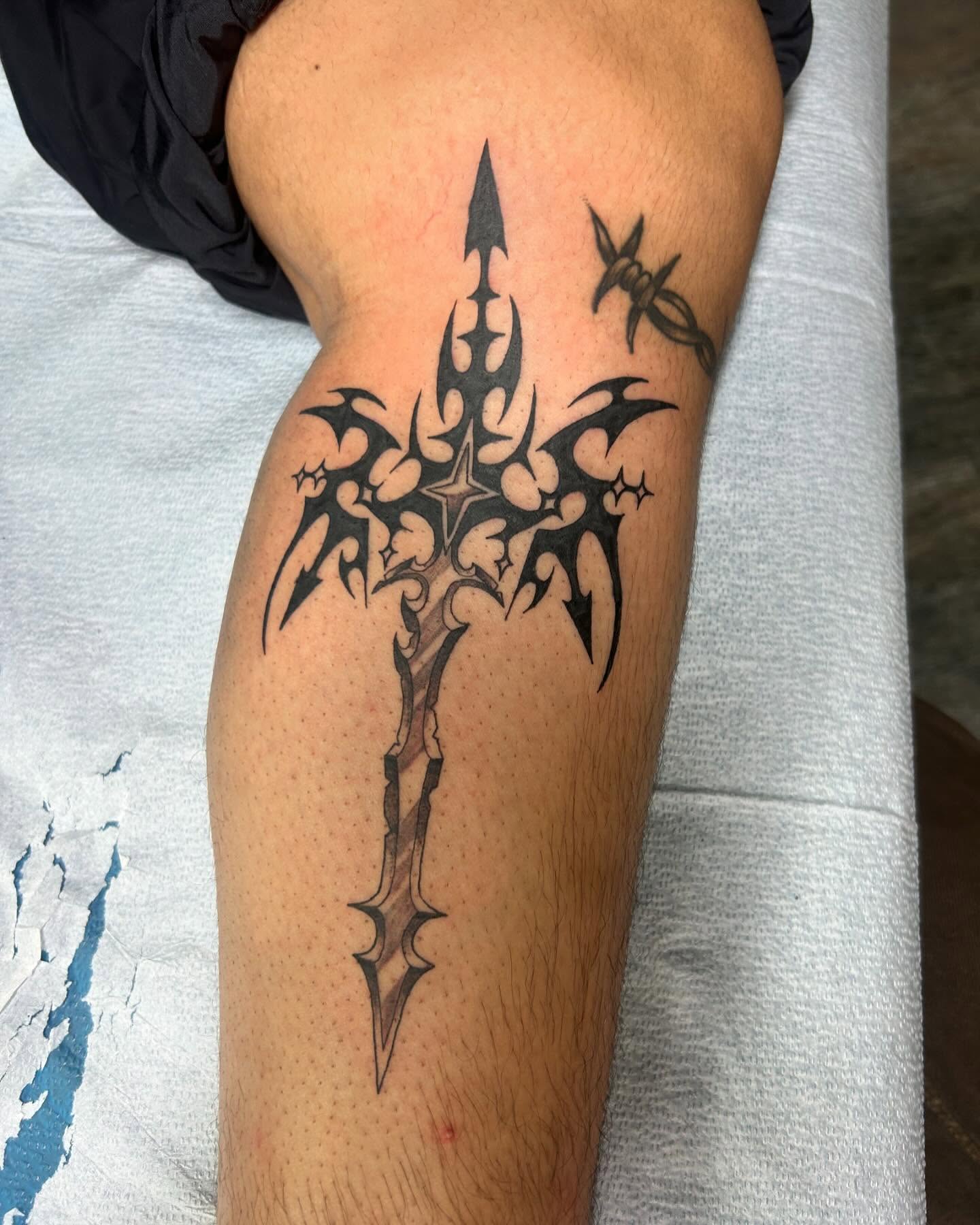 Tattoo by @d3athlore — black_and_grey