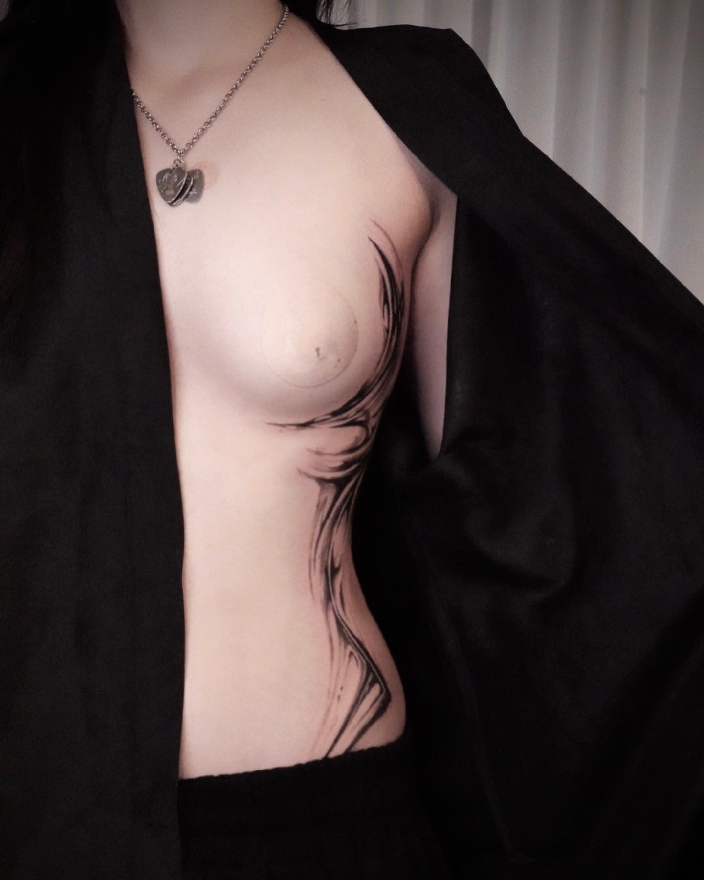 Tattoo by @dowoo_tattoo — black_and_grey